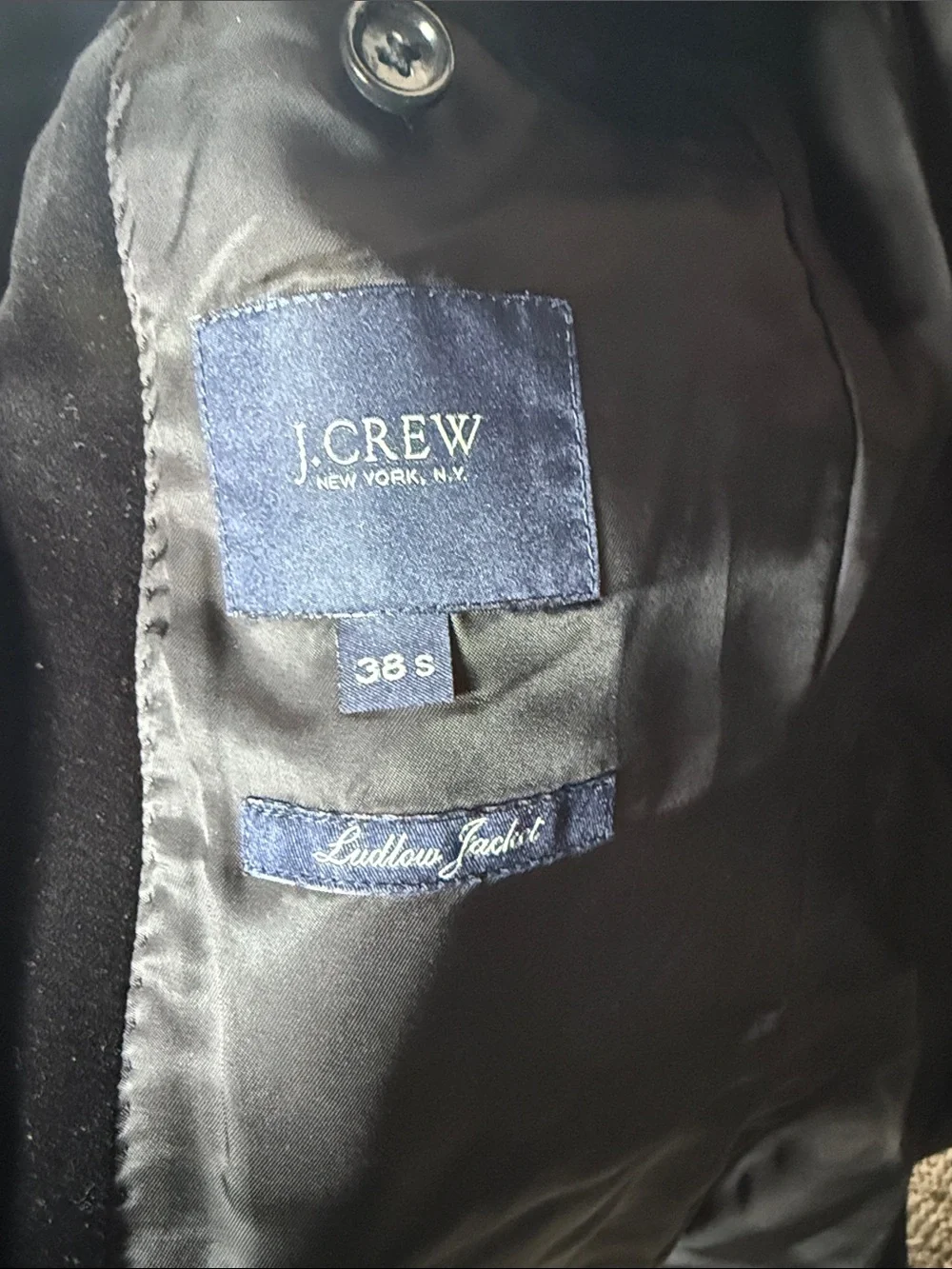 J. Crew Black Velvet Sport Coat Blazer